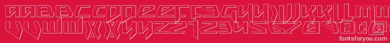 Czcionka Snubfighter ffy – różowe czcionki na czerwonym tle