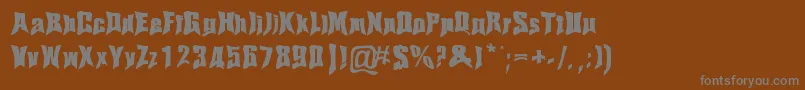 Haelvsen Font – Gray Fonts on Brown Background
