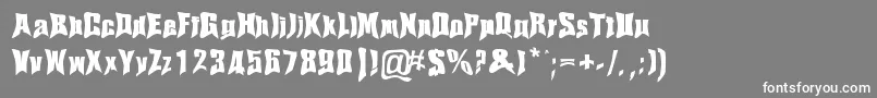 Haelvsen Font – White Fonts on Gray Background