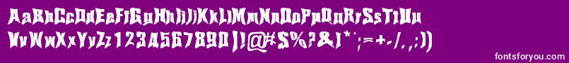 Haelvsen Font – White Fonts on Purple Background