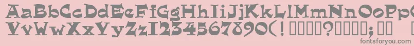 Eg ffy Font – Gray Fonts on Pink Background