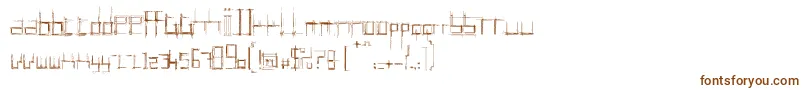 Шрифт Brui0 – коричневые шрифты на белом фоне