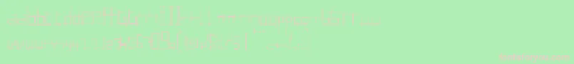 Brui0 Font – Pink Fonts on Green Background