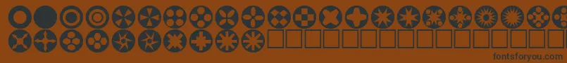 Circlethings Font – Black Fonts on Brown Background