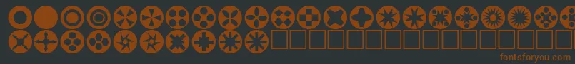 More about Circlethings Font Circlethings Font – Brown Fonts on Black Background