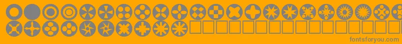 En savoir plus sur la police Circlethings Police Circlethings – polices grises sur fond orange
