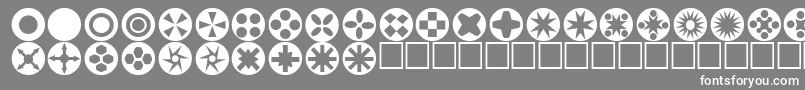 Circlethings Font – White Fonts on Gray Background