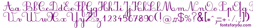 Plumbdl Font – Purple Fonts on White Background