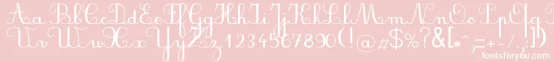 Plumbdl Font – White Fonts on Pink Background