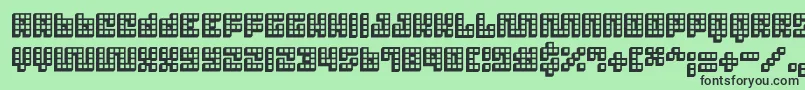 Trick 3D Font – Black Fonts on Green Background