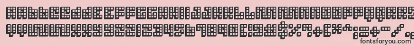 Trick 3D Font – Black Fonts on Pink Background