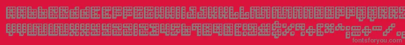 Trick 3D Font – Gray Fonts on Red Background