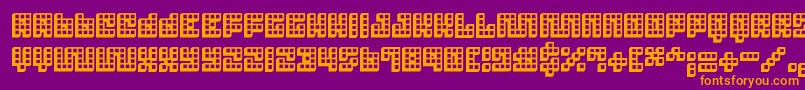 Trick 3D Font – Orange Fonts on Purple Background