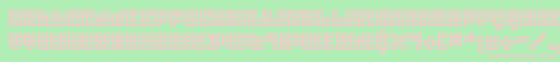 Trick 3D Font – Pink Fonts on Green Background