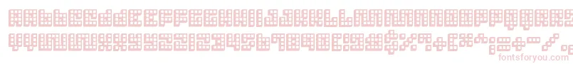 Trick 3D Font – Pink Fonts on White Background