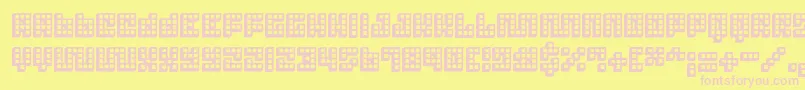 Trick 3D Font – Pink Fonts on Yellow Background