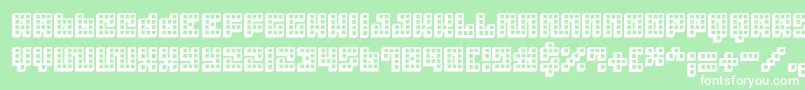 Trick 3D Font – White Fonts on Green Background