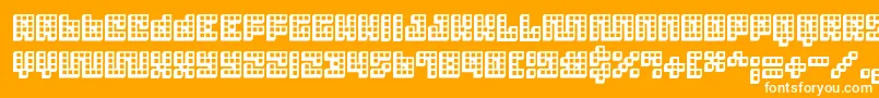 Weitere Informationen zur Trick 3D-Schriftart Trick 3D-Schriftart – Weiße Schriften auf orangefarbenem Hintergrund