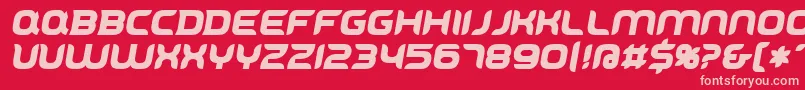 Cyrivendell Font – Pink Fonts on Red Background