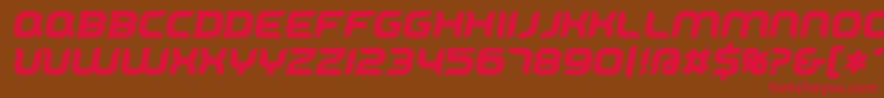Cyrivendell Font – Red Fonts on Brown Background