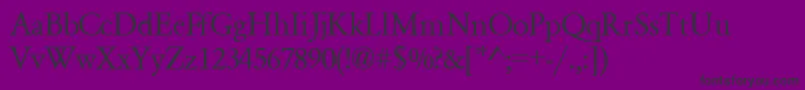 GaramondsskRegular Font – Black Fonts on Purple Background