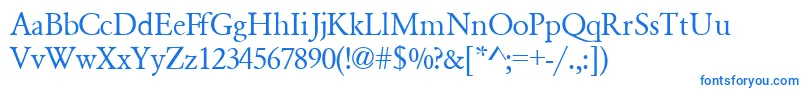 GaramondsskRegular Font – Blue Fonts on White Background