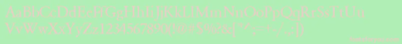 GaramondsskRegular Font – Pink Fonts on Green Background