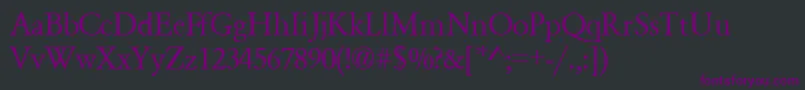 GaramondsskRegular Font – Purple Fonts on Black Background