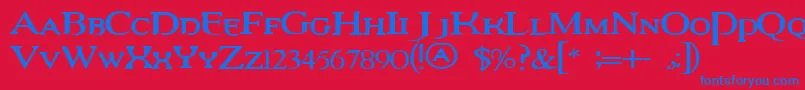 Lisätietoja VampireRevisedEdition-fontista VampireRevisedEdition-fontti – siniset fontit punaisella taustalla
