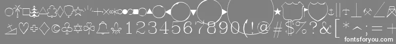 Symap Font – White Fonts on Gray Background