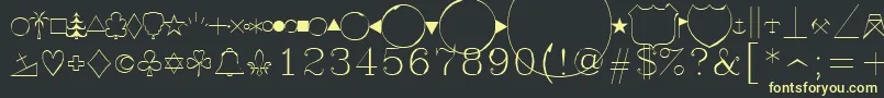Más sobre la fuente Symap fuente Symap – Fuentes Amarillas Sobre Fondo Negro