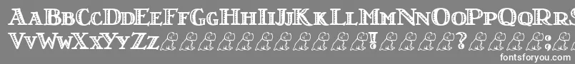 LrtNutshellLibrary Font – White Fonts on Gray Background