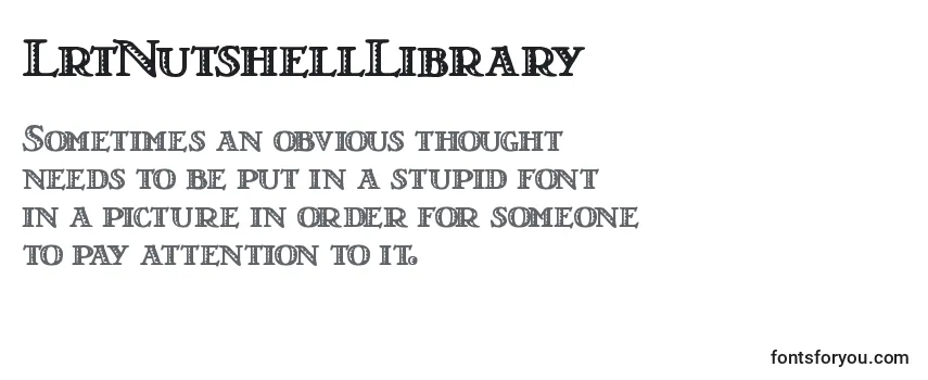 Review of the LrtNutshellLibrary Font