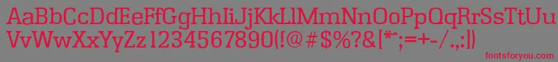 EnschedeserialRegularフォントについての詳細 フォントEnschedeserialRegular – 赤い文字の灰色の背景