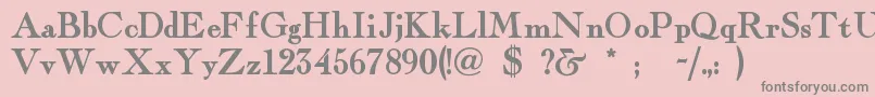 Fairfaxstation Font – Gray Fonts on Pink Background