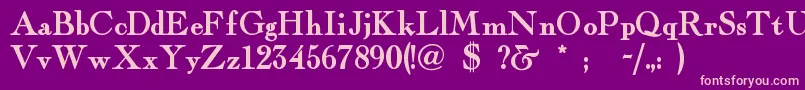 Fairfaxstation Font – Pink Fonts on Purple Background
