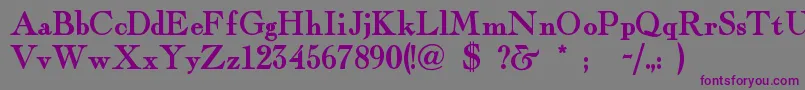 Fairfaxstation Font – Purple Fonts on Gray Background