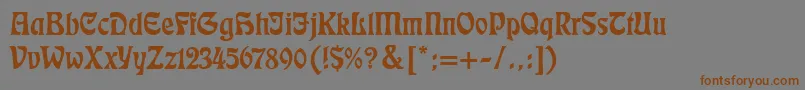 Eckmann Font – Brown Fonts on Gray Background