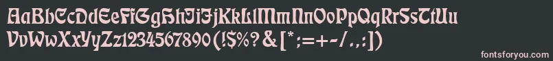 Eckmann Font – Pink Fonts on Black Background