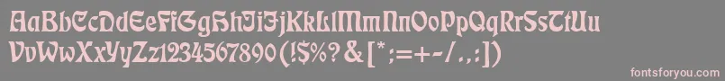 Eckmann Font – Pink Fonts on Gray Background