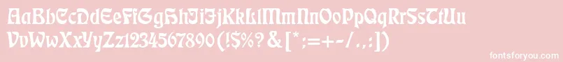 Eckmann Font – White Fonts on Pink Background