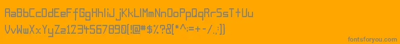 Шрифт Boxmd – серые шрифты на оранжевом фоне