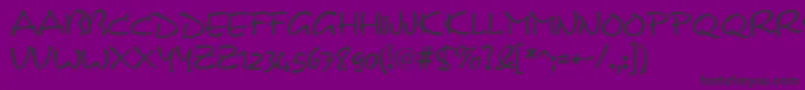 Dsnotec Font – Black Fonts on Purple Background
