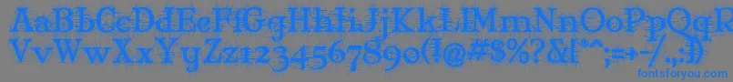 MaryJaneDegroot-fontti – siniset fontit harmaalla taustalla