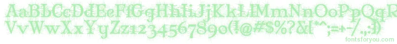 MaryJaneDegroot Font – Green Fonts on White Background