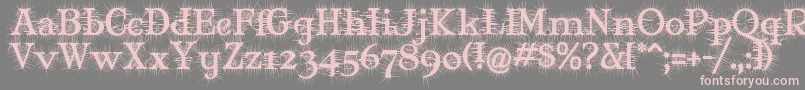 MaryJaneDegroot Font – Pink Fonts on Gray Background