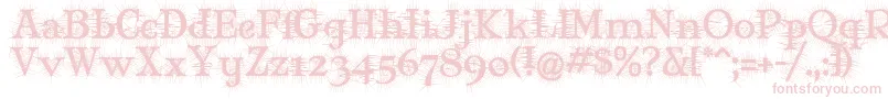 MaryJaneDegroot Font – Pink Fonts on White Background