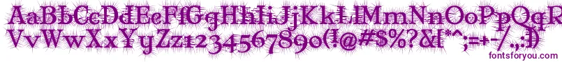 MaryJaneDegroot-fontti – violetit fontit valkoisella taustalla