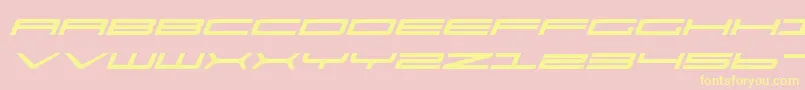 Ultra911Italic Font – Yellow Fonts on Pink Background