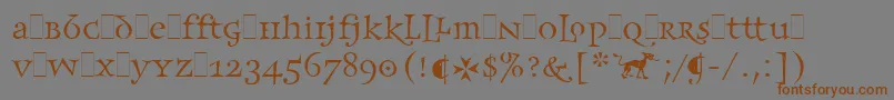 Police FrancesUncialLetPlain.1.0 – polices brunes sur fond gris